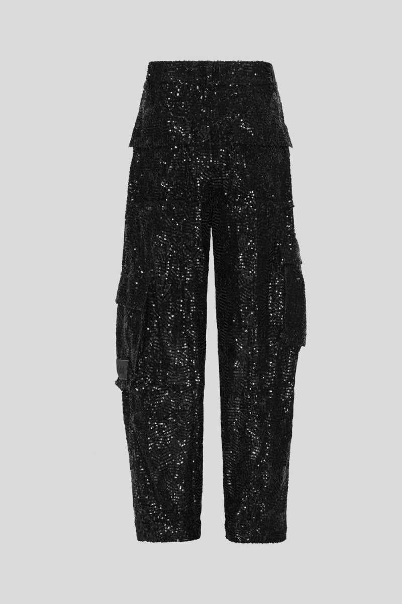 Sequins Cargo Pants