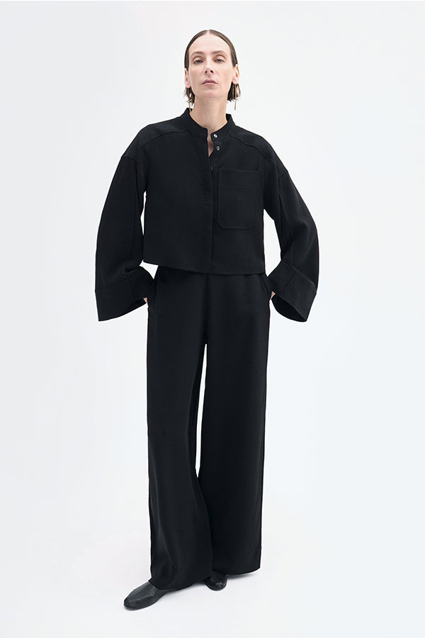 Bell Sleeve Blouse in Crepe