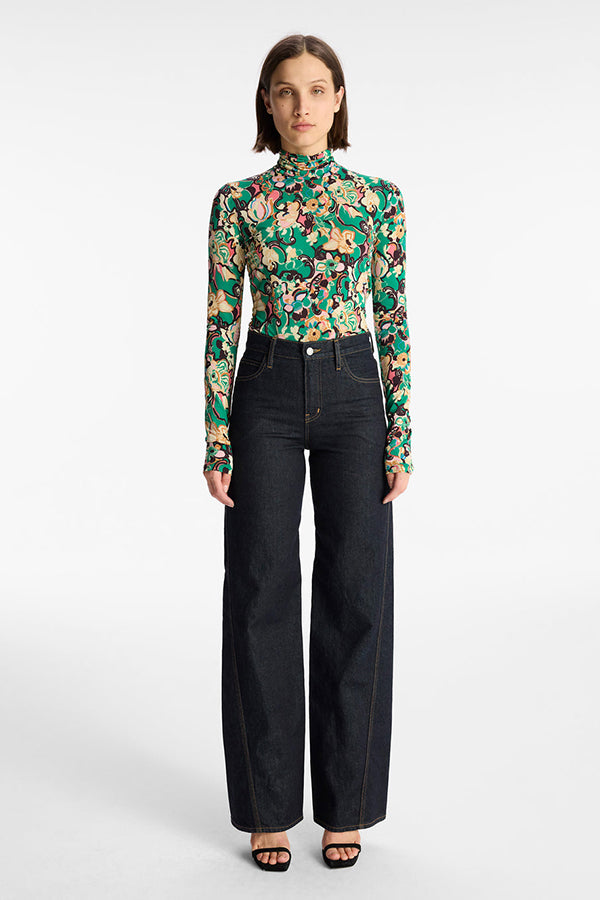 James Mock Neck Top