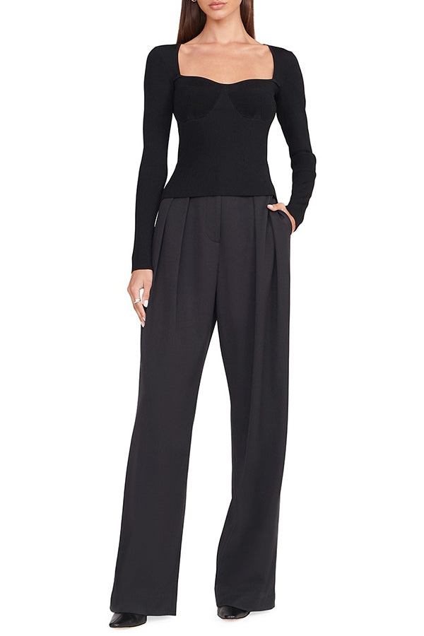 Silhouette Rib-Knit Top