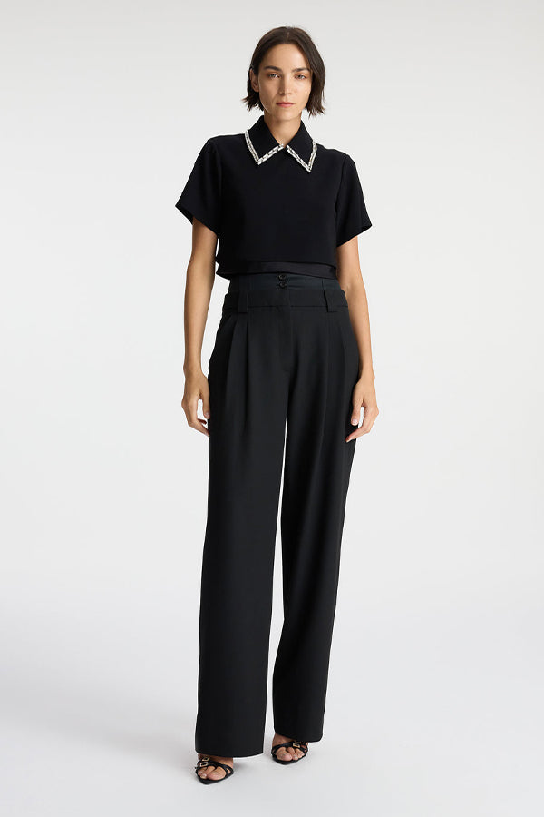 Lark Embellished Satin Top