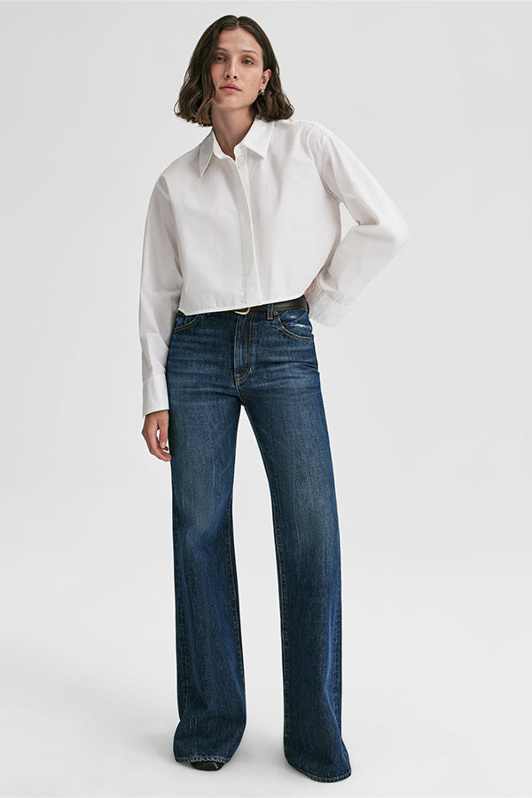 Maude Cropped Cotton Shirt