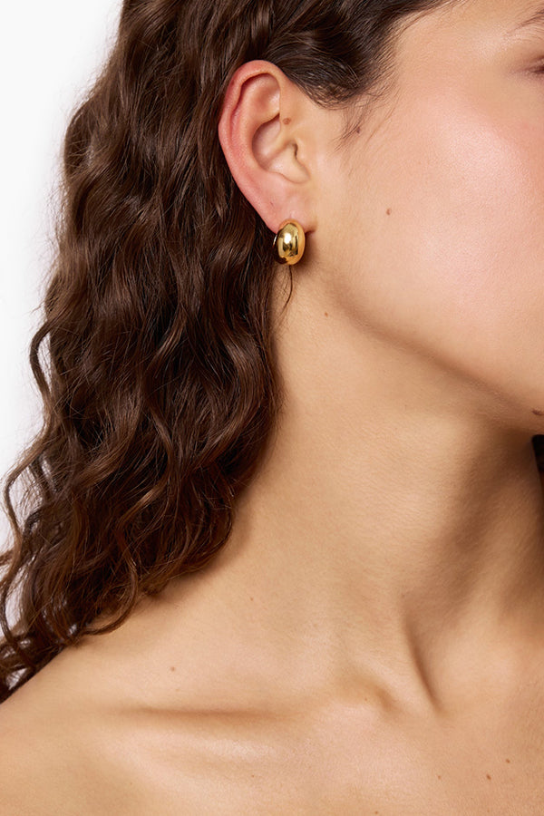 The Simone Earrings, Gold