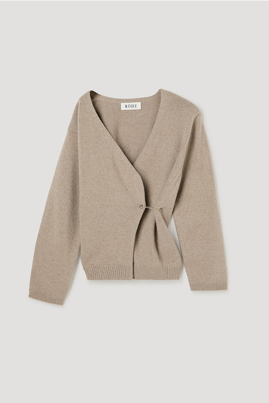 Off-Shoulder Wrap Cardigan