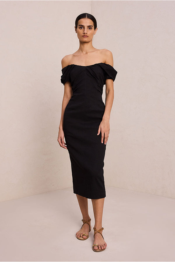 Nora Linen Midi Dress