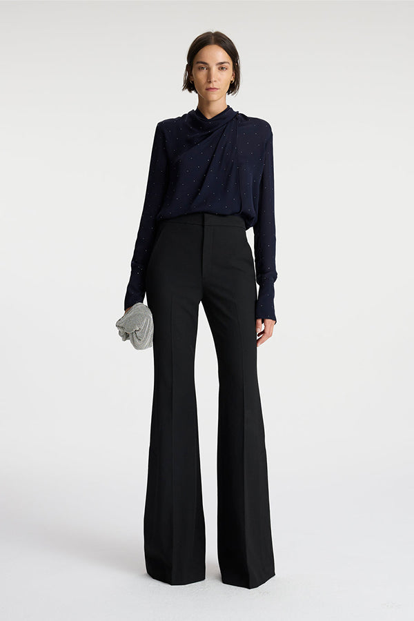 Luna Embellished Silk Top