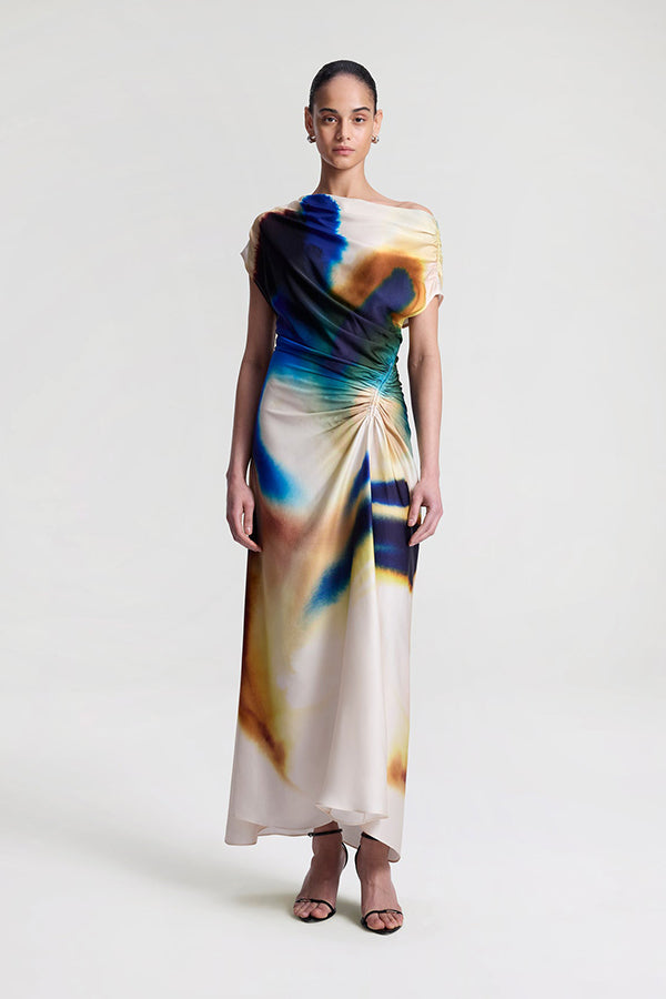 Penny Satin Midi Dress