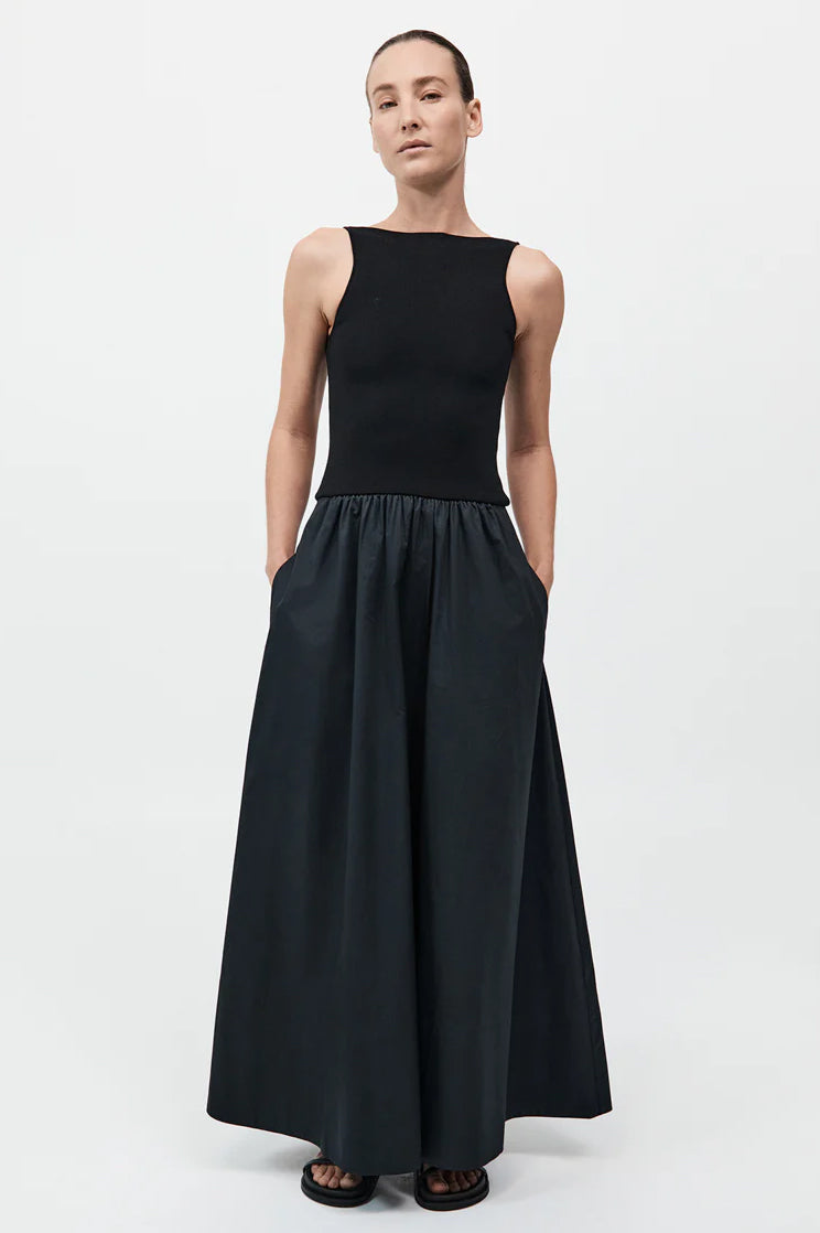 Bateau Cut Out Dress