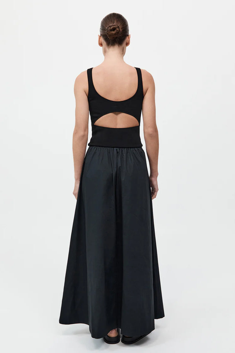 Bateau Cut Out Dress