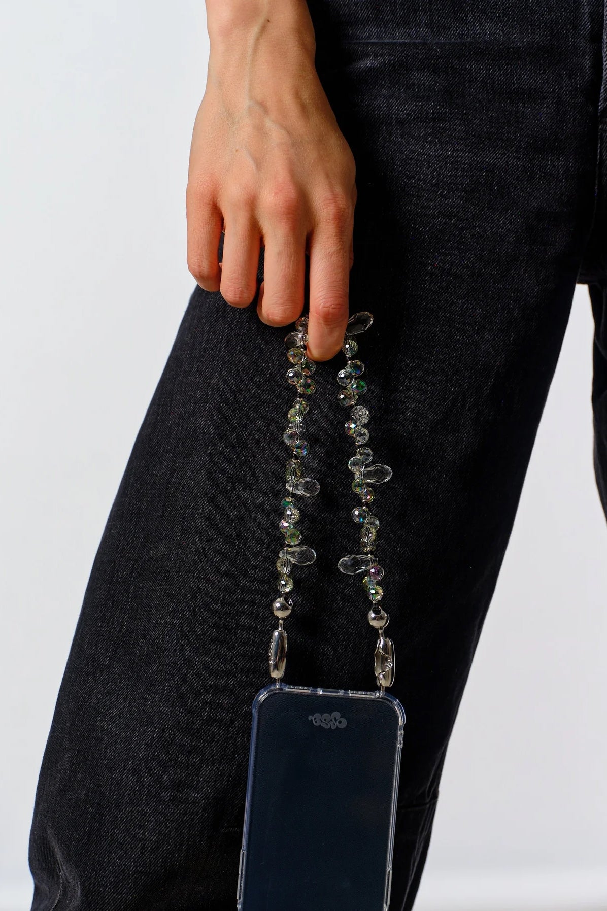Faceted Crystal Wristlet