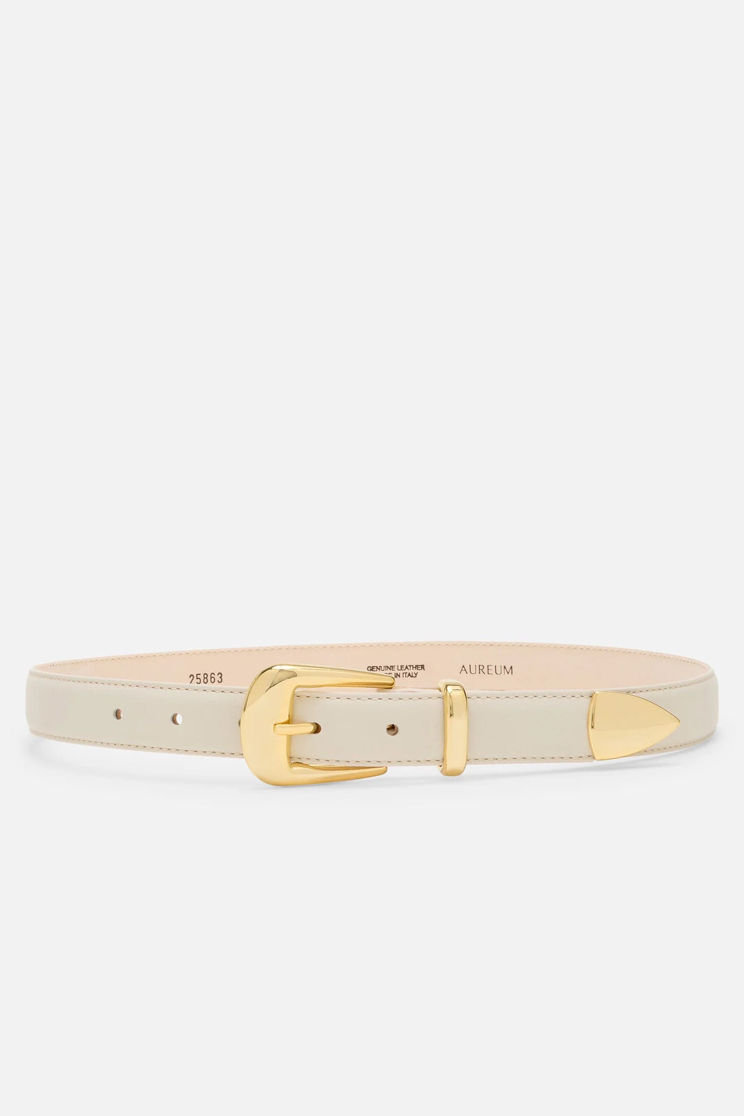 No. 16 Belt, Linen/Gold