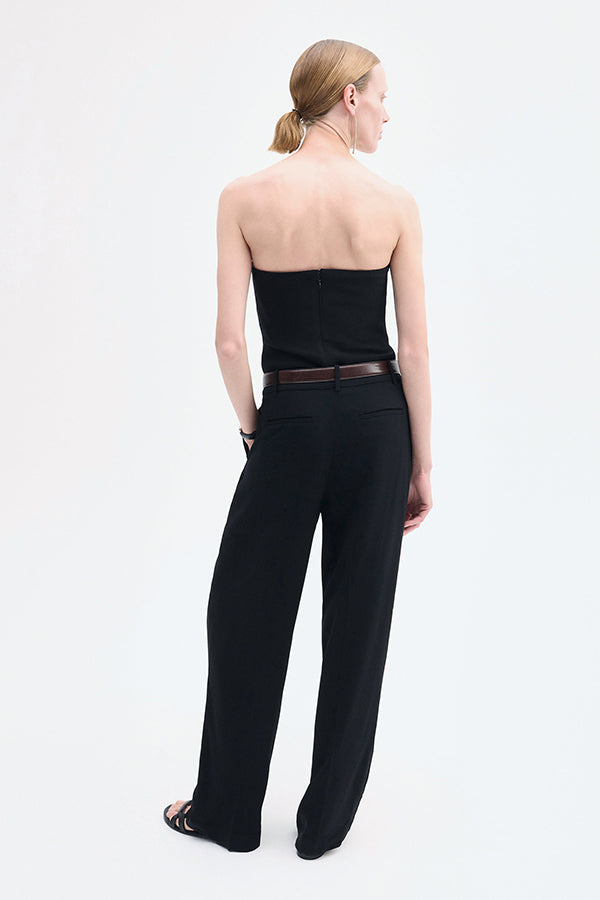 Strapless Bustier Top in Crepe
