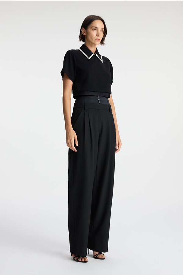 Lark Embellished Satin Top