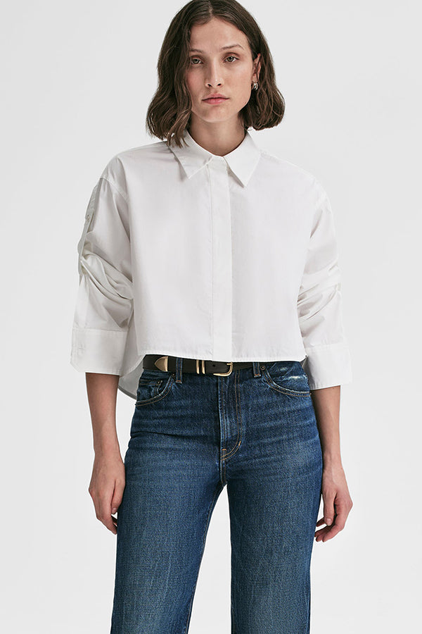 Maude Cropped Cotton Shirt