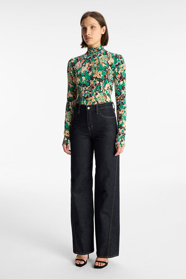 James Mock Neck Top