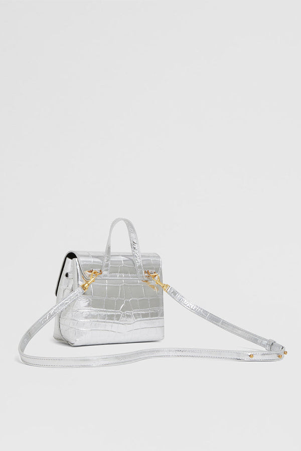 Mini Soft Lady Bag, Silver