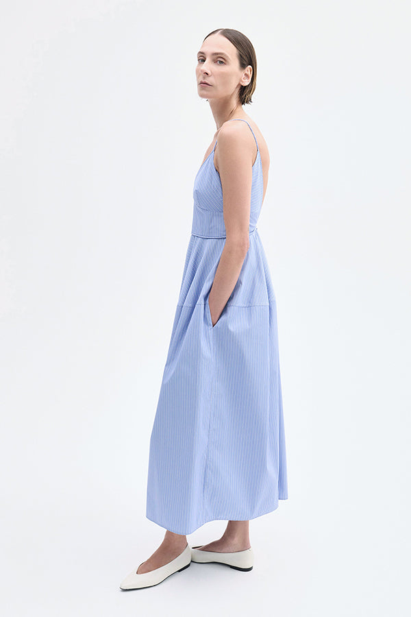Striped Camisole Dress in Cotton