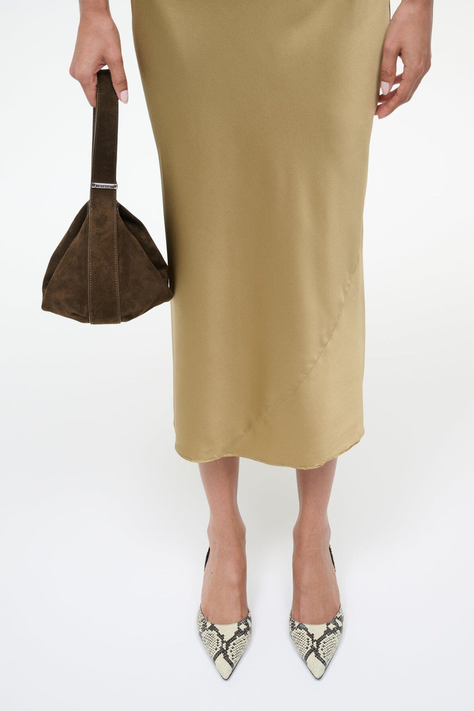 Demy Shoulder Bag, Truffle Suede