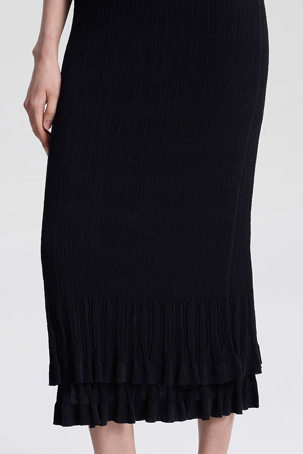 Kennedy Fine Cotton Knit Midi Dress