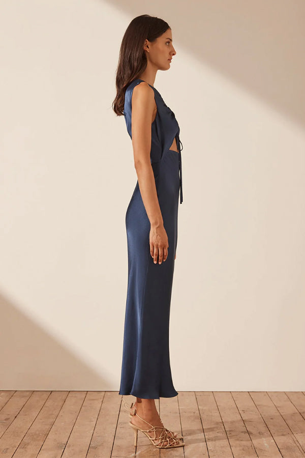 Arienzo Cut Out Front Maxi Dress