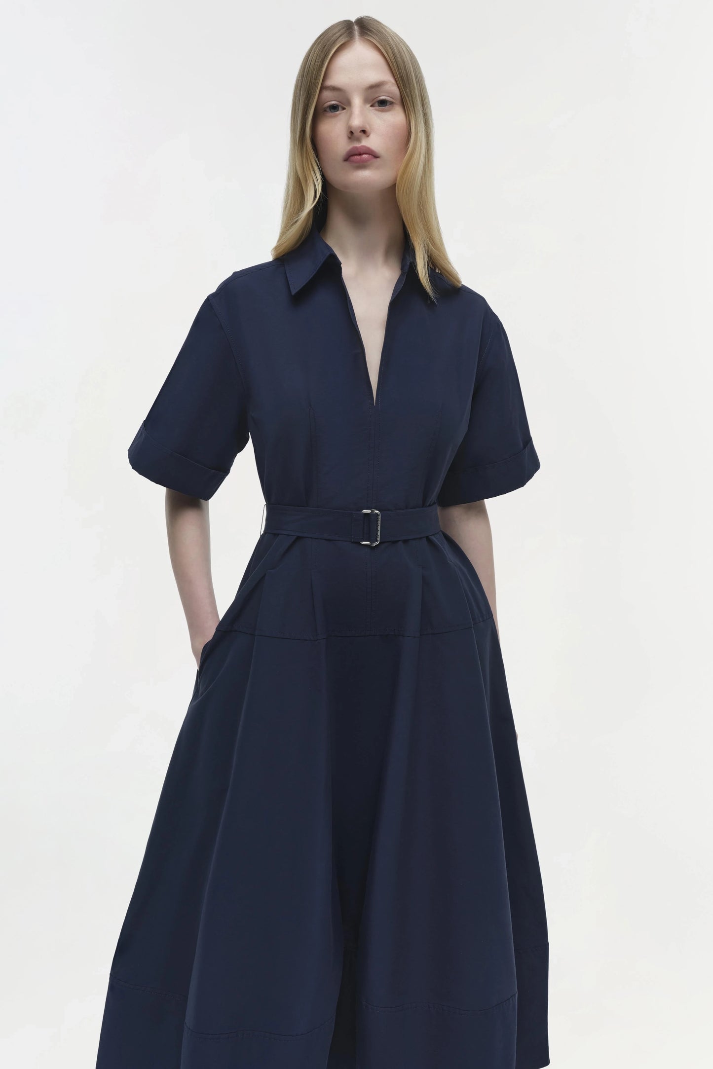 Deanna Belted Midi Dress