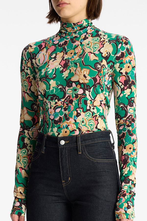 James Mock Neck Top