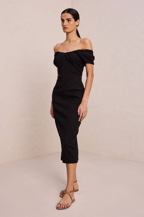 Nora Linen Midi Dress
