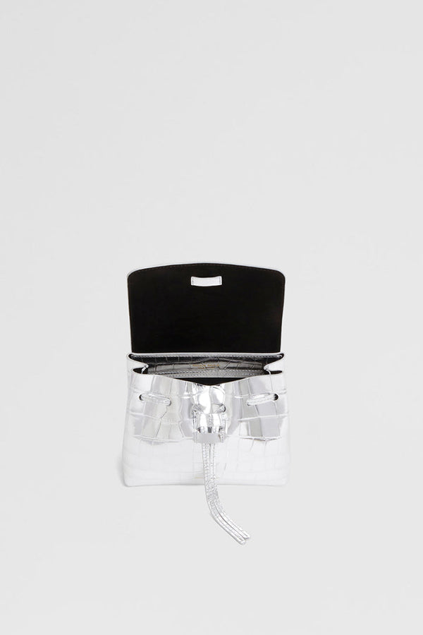 Mini Soft Lady Bag, Silver