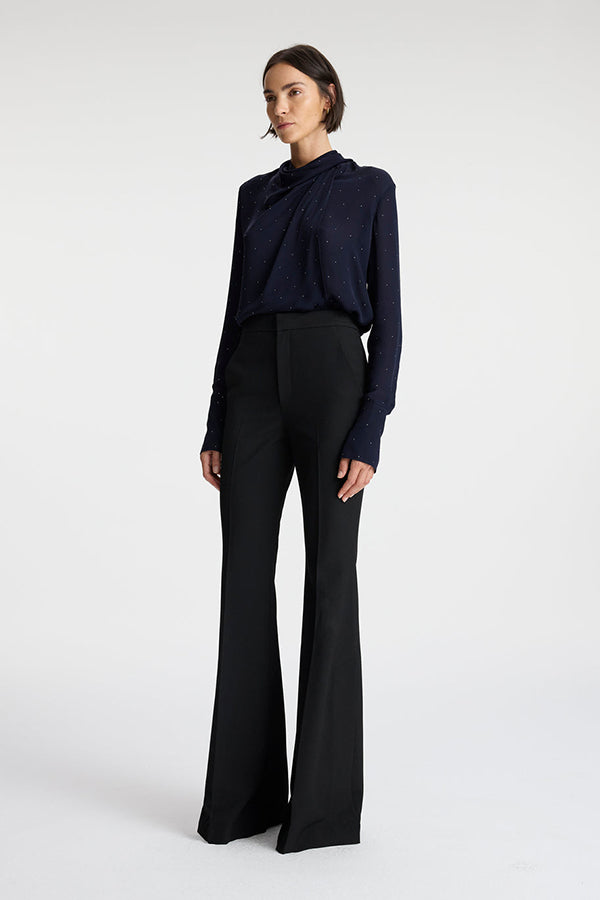 Luna Embellished Silk Top