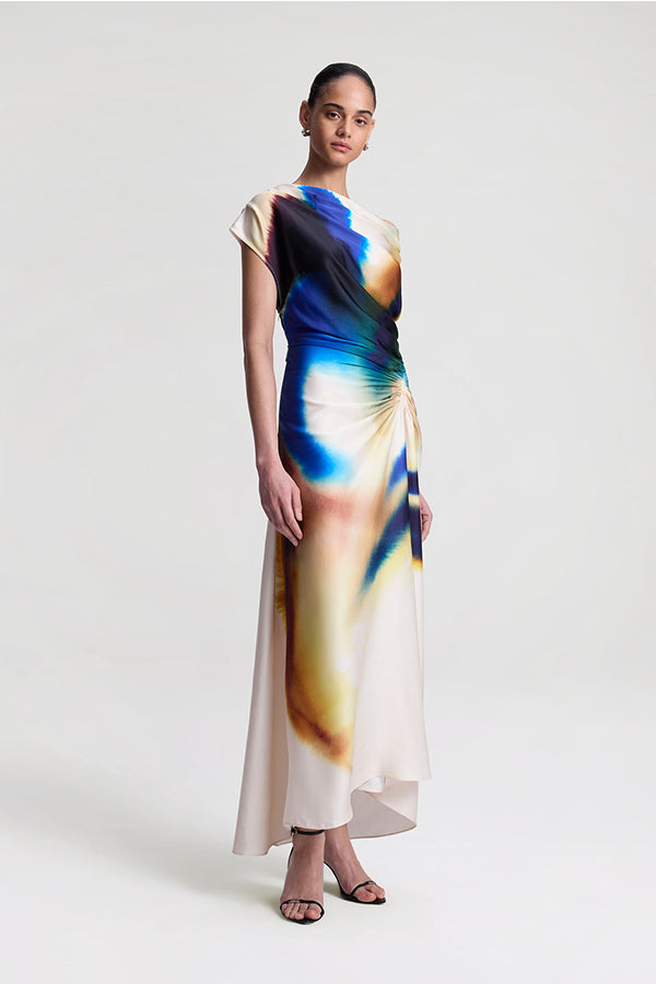 Penny Satin Midi Dress