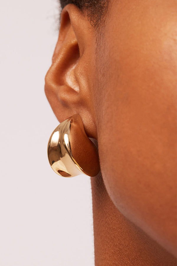 Nouveaux Puff Earrings, Gold
