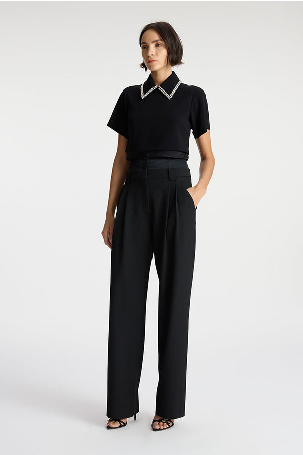 Lark Embellished Satin Top