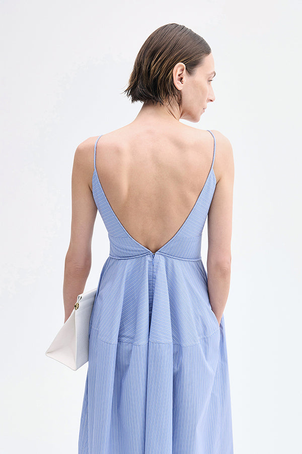 Striped Camisole Dress in Cotton