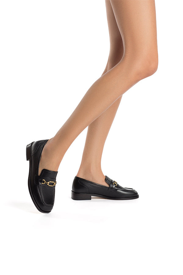 Patricia Loafer, Black Leather