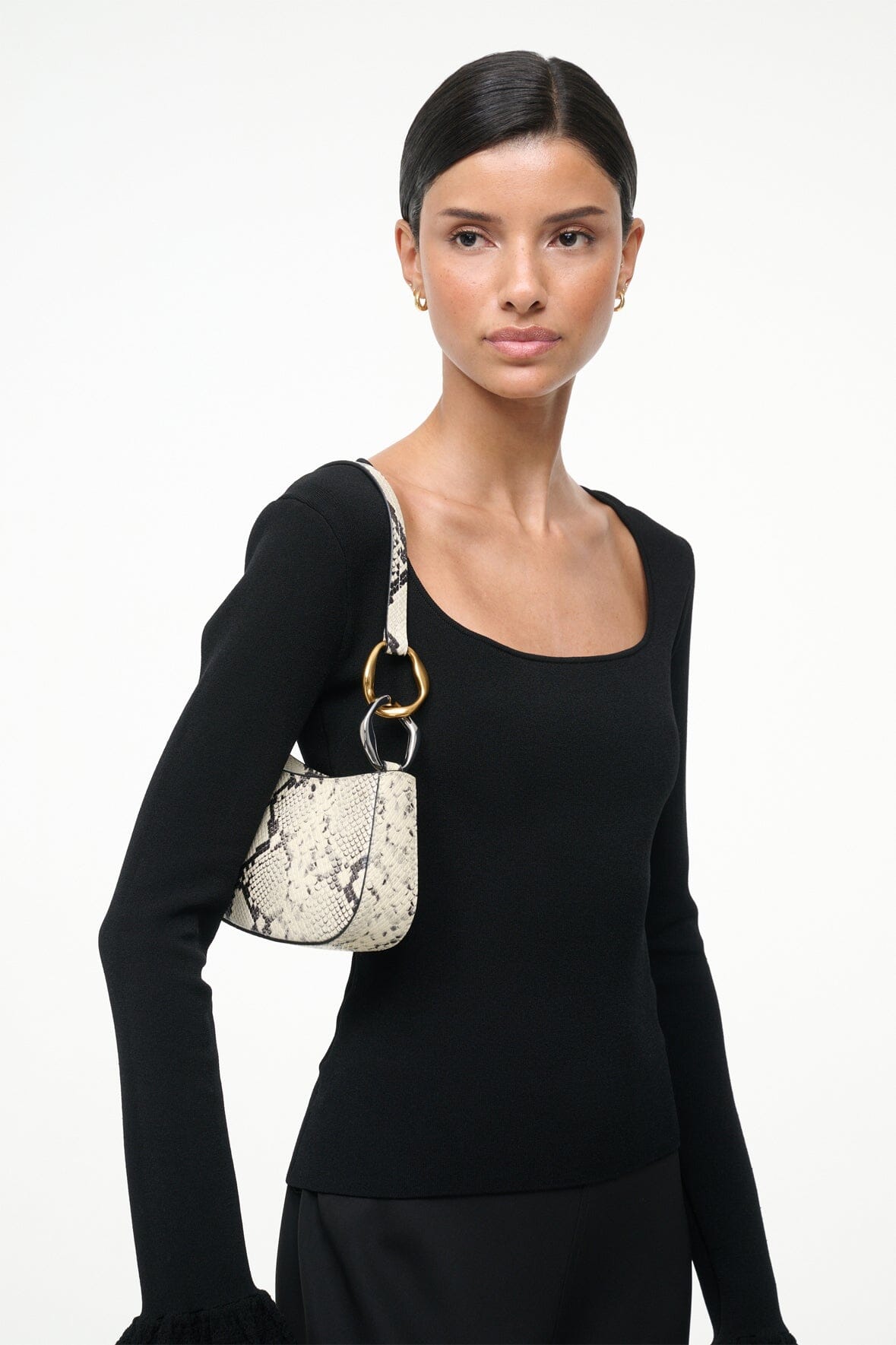 Ollie Bag, White Snake