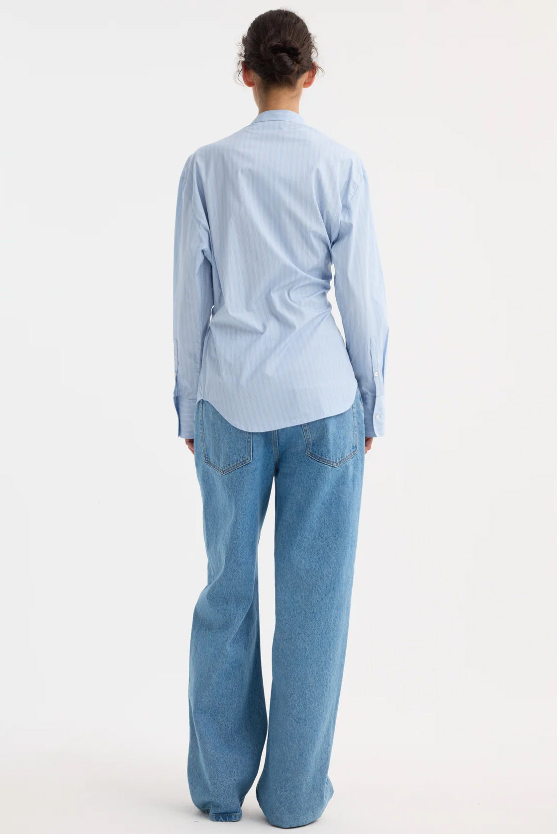 Overlap Striped Shirt