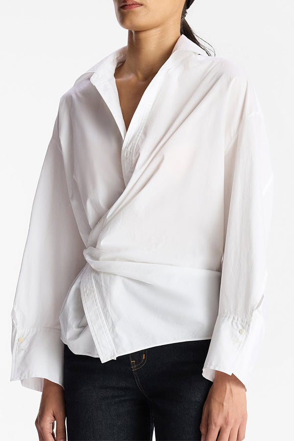 Rachel Cotton Wrap Top