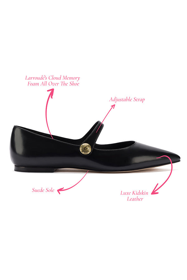 Caroline Flat, Black Leather