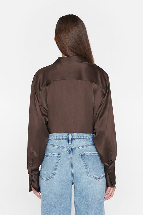 The Oversized Shirt in Espresso