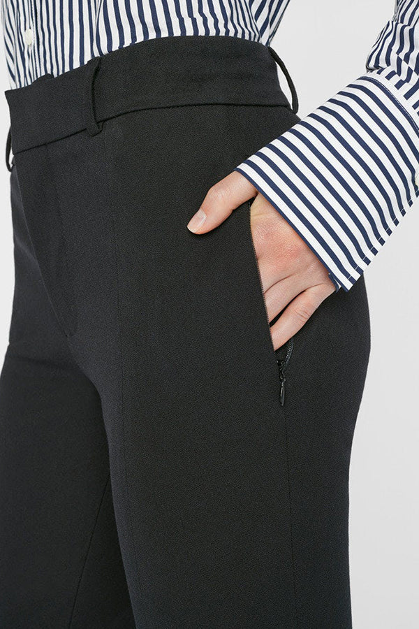 Le High Flare Split Trouser, Noir