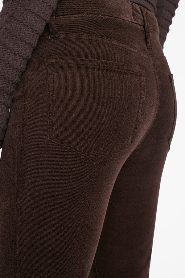 Le Mini Boot Slit Corduroy in Espresso