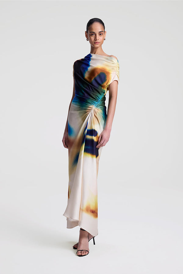 Penny Satin Midi Dress