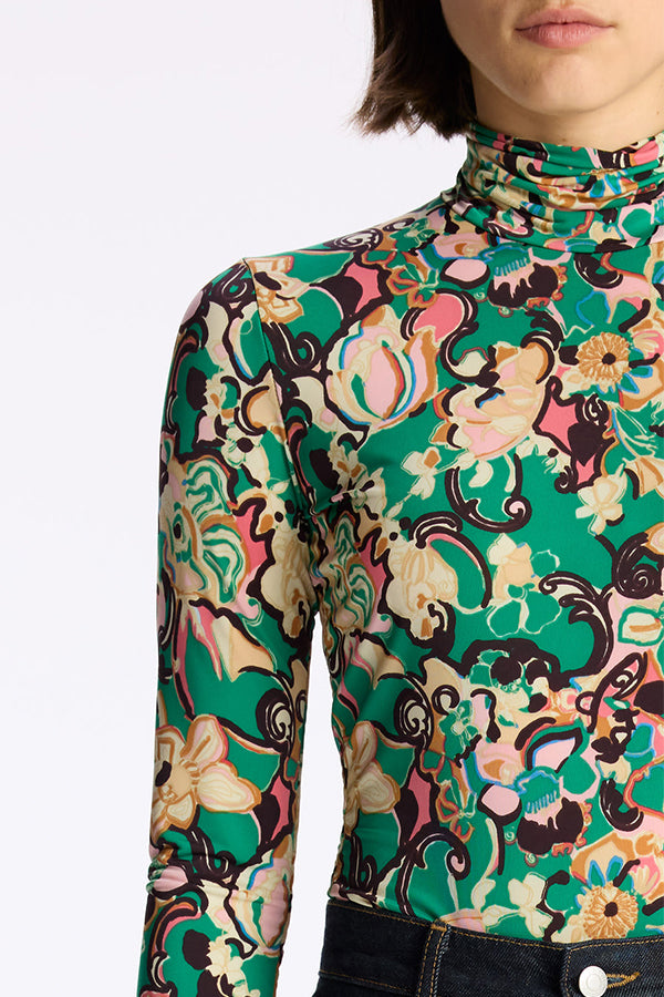 James Mock Neck Top