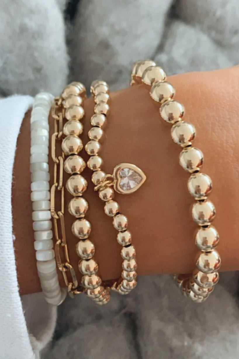 All My Heart Bracelet, Yellow Gold 7.5"