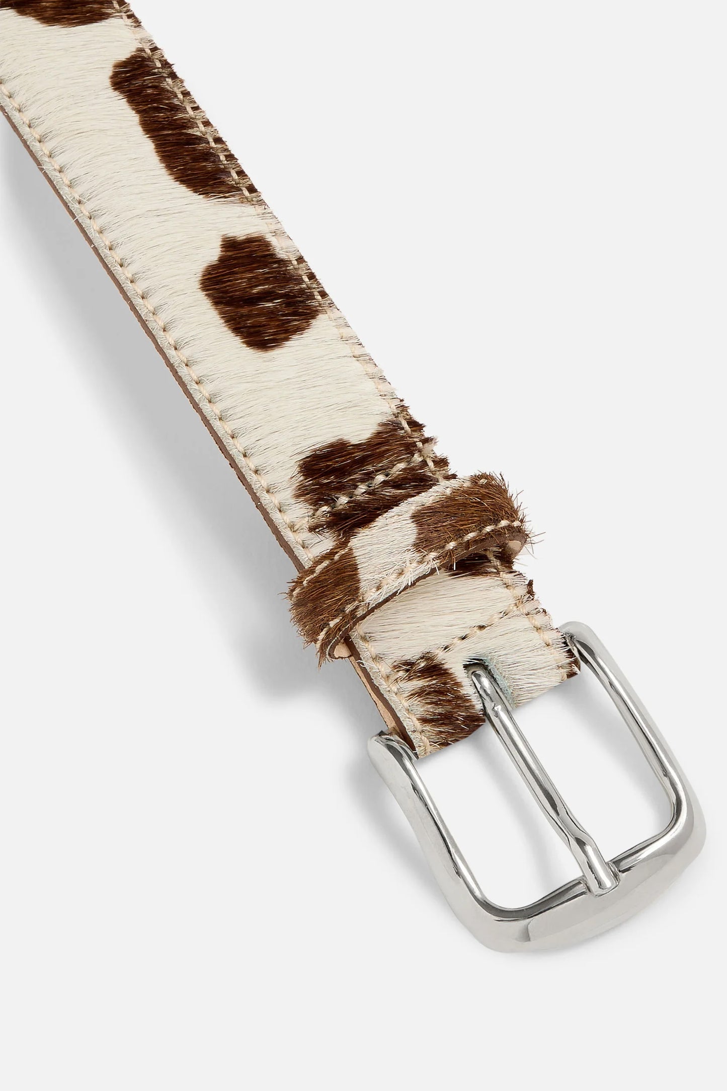 No. 14 Belt, Cow/Silver