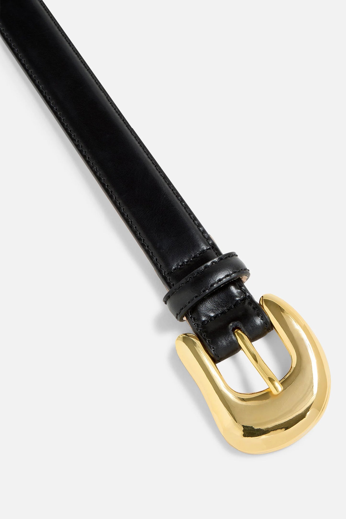 No. 8 Belt, Black/Gold