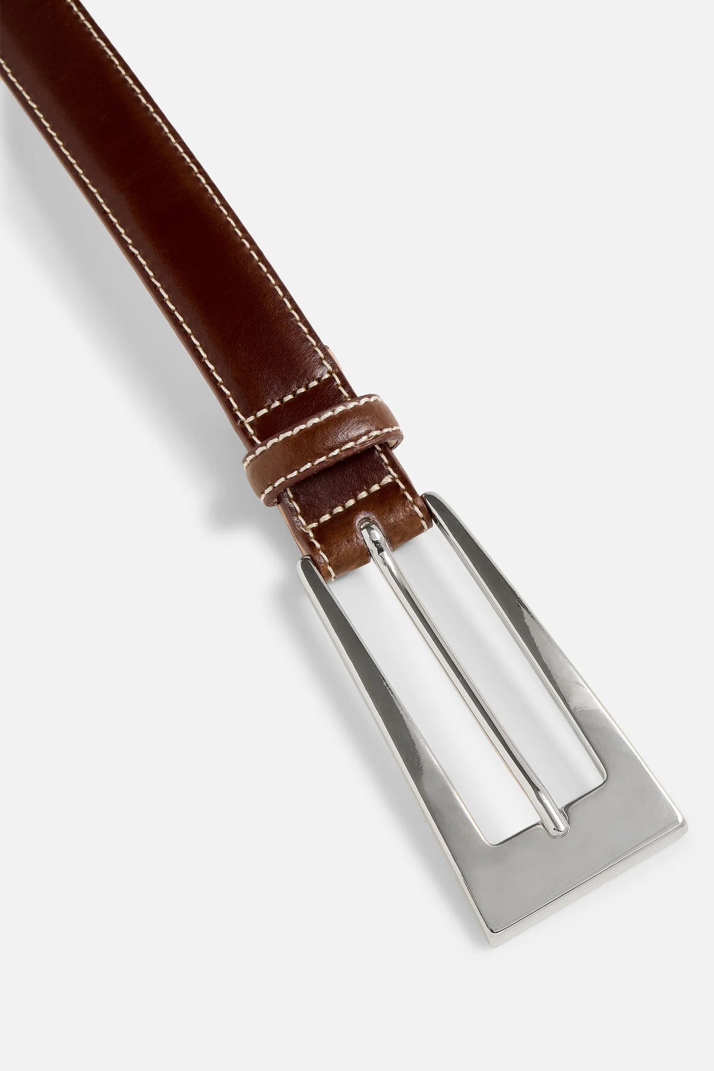 No. 10 Belt, Tobacco/Silver