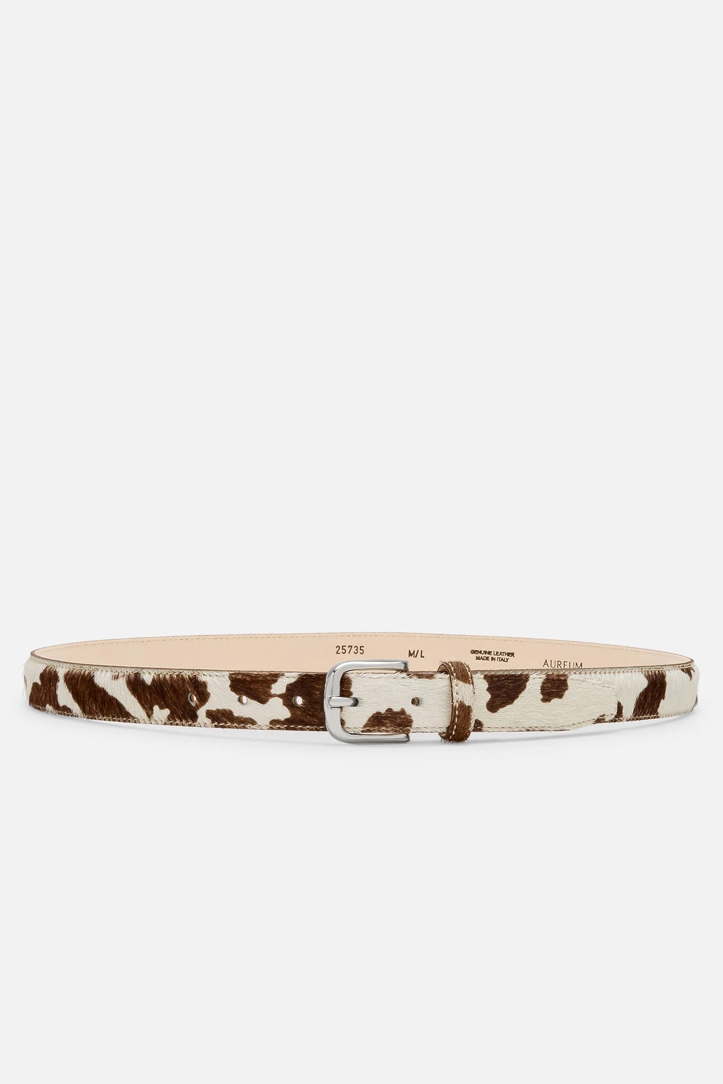 No. 14 Belt, Cow/Silver