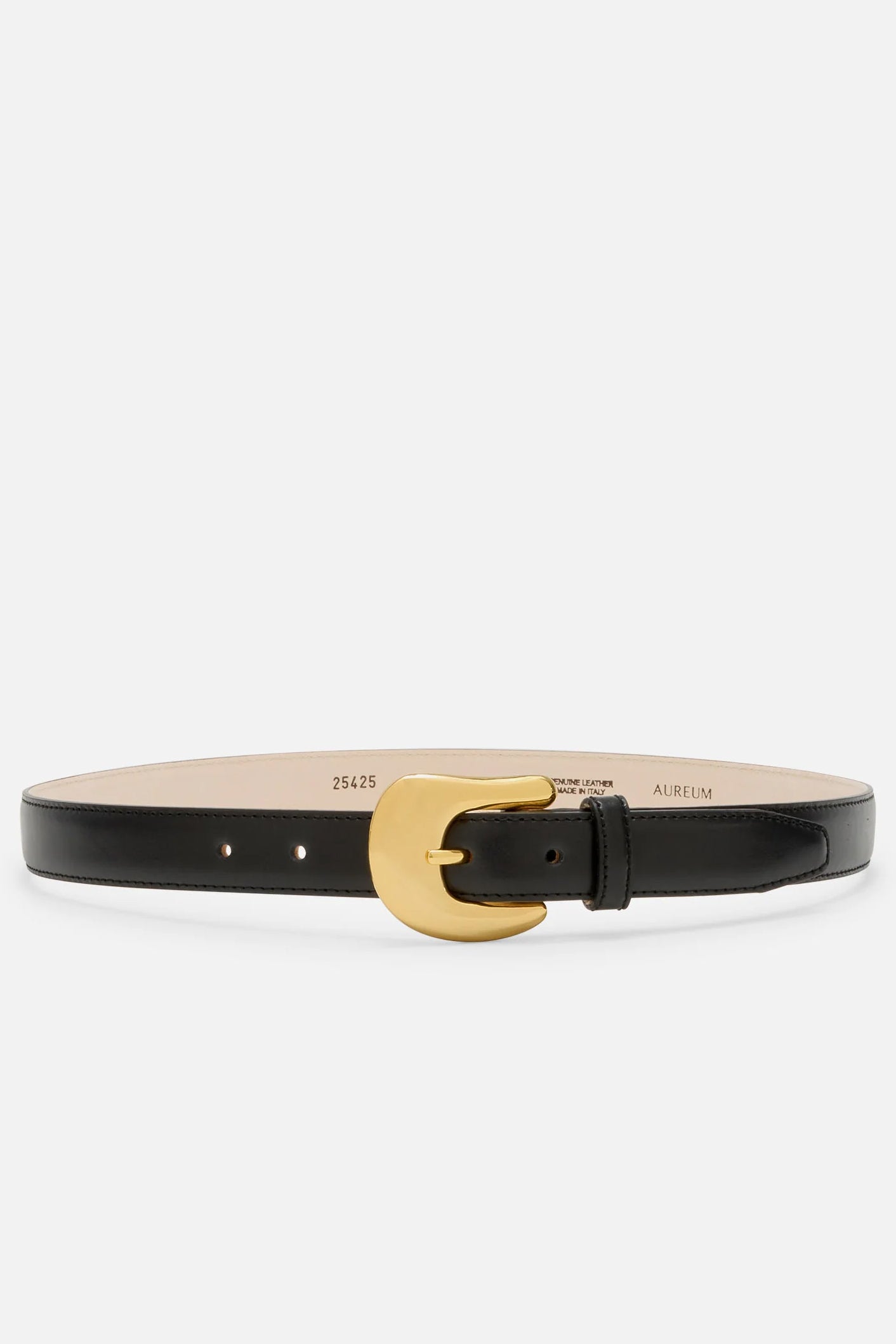 No. 8 Belt, Black/Gold