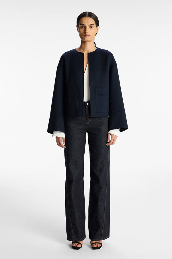 Finley Wool Jacket, Navy